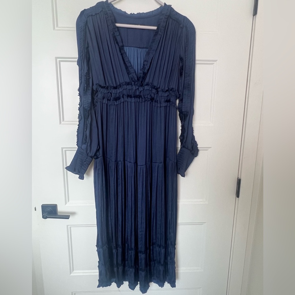 O.P.T Elegant Navy Blue Women's Dress